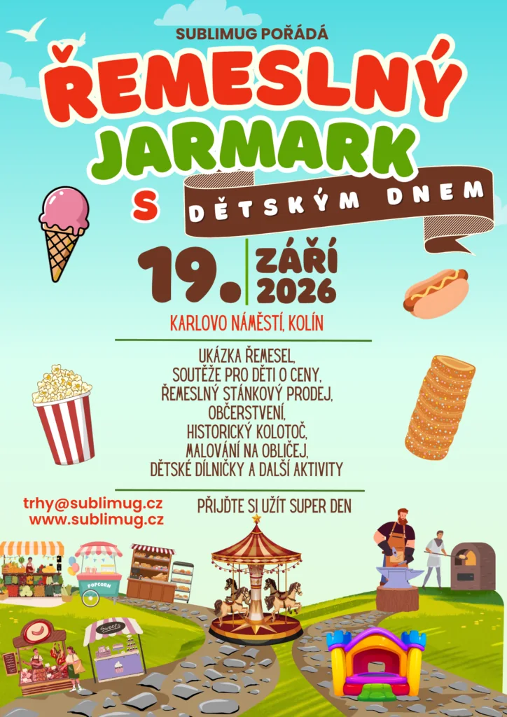 Plakát: Řemeslný jarmark s dětským dnem Kolín