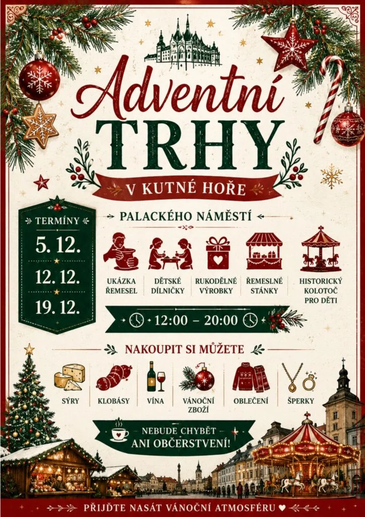 Plakát: Adventní trhy Kutná Hora